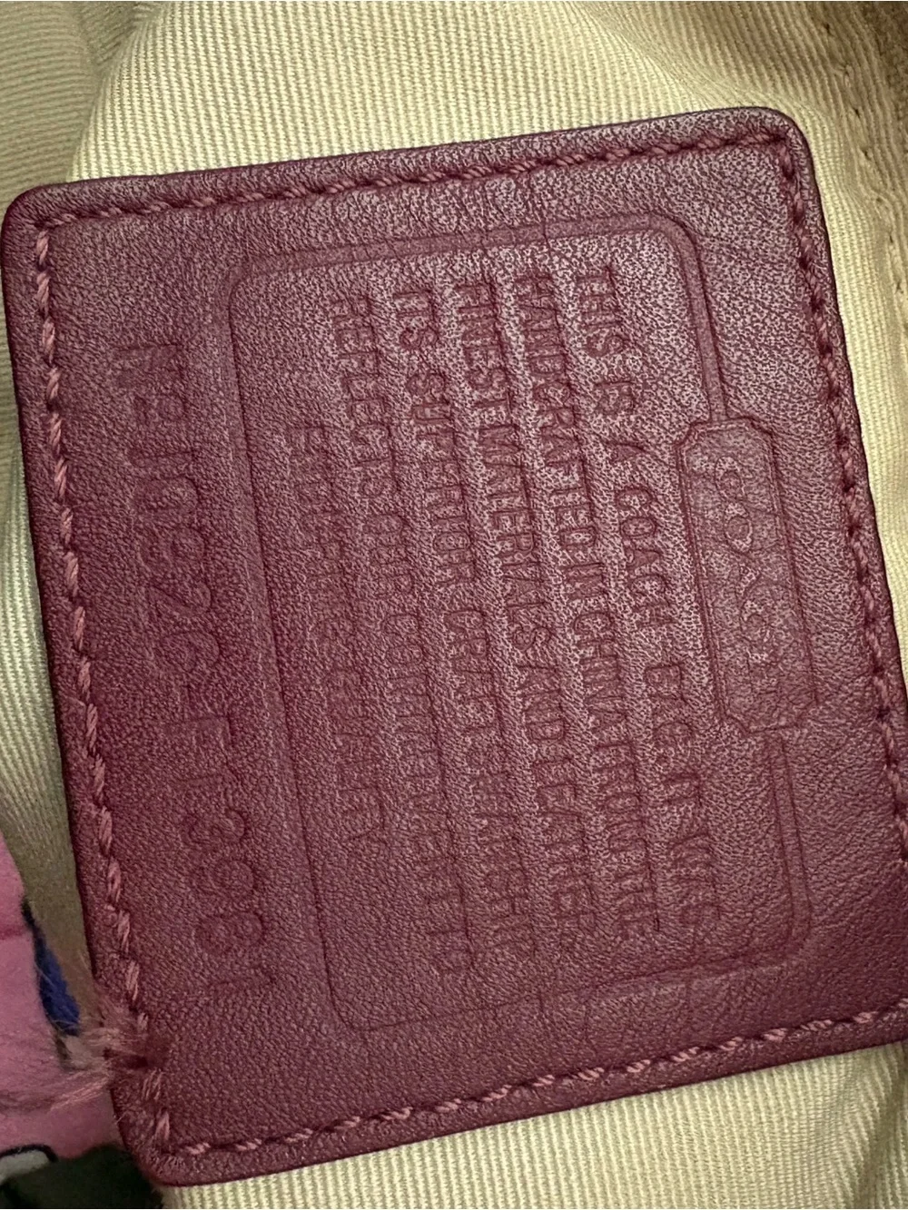 Coach Carly Signature Optic Bag